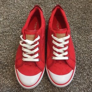 Red Coach Sneakers